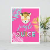 Wild One Drink Sign | Jungle Juice-Zeichen | Cheet (Stehend Vorderseite)