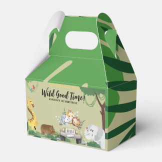 Wild One Dschungel-Safari 1. Geburtstags-Geschenk  Geschenkschachtel