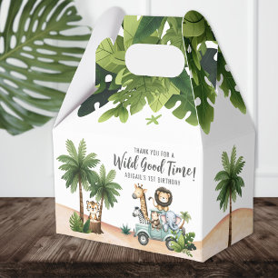 Wild One Dschungel-Safari 1. Geburtstagsfeier Geschenkschachtel