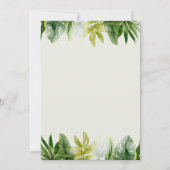 WILD ONE | Dschungelbaby-Dusche Einladung (Rückseite)