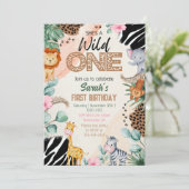 Wild One Einladung (Stehend Vorderseite)