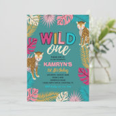 Wild ONE Einladung | Girl Wild One Einladung (Stehend Vorderseite)