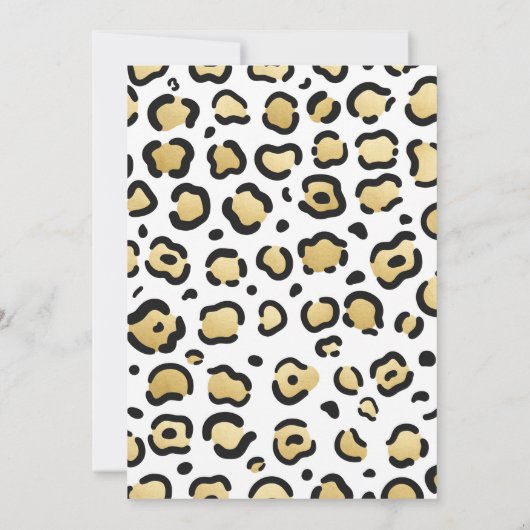 Wild One - Einladung zum ersten Geburtstag (Rückseite)