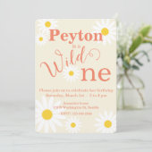 Wild One - Einladung zum ersten Geburtstag (Stehend Vorderseite)