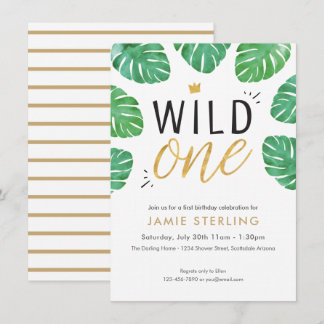 Wild One - Einladung zum ersten Geburtstag