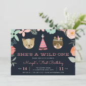 Wild One | Einladung zum ersten Geburtstag (Stehend Vorderseite)