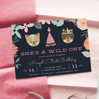 Wild One | Einladung zum ersten Geburtstag