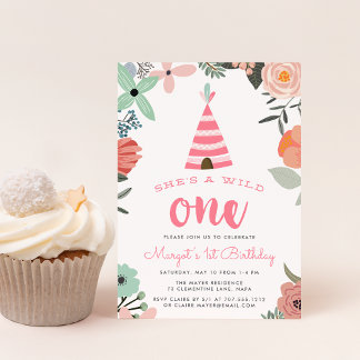 Wild One | Einladung zum ersten Geburtstag