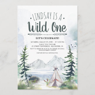 Wild One - Einladung zum ersten Geburtstag