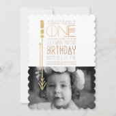 Wild One | Einladung zum Foto zum ersten Geburtsta (Vorderseite)