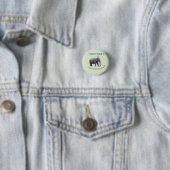 Wild One Elephant Birthday Accent Button (Beispiel)