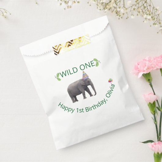 Wild One Elephant Celebration Accent Geschenktütchen (Versiegelt)
