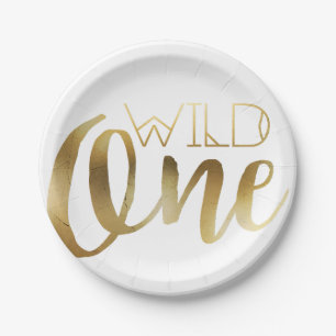 Wild One   Erste Geburtstagspartei Pappteller