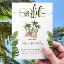 Wild One Erste Safari Animals Geburtstagsparty