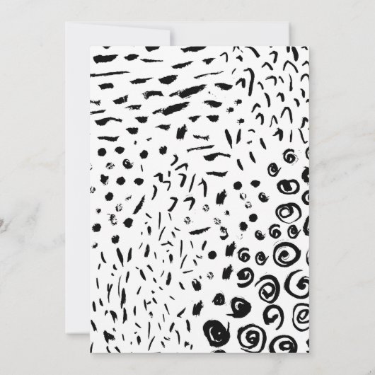 Wild One First Birthday Animal Print Einladung (Rückseite)