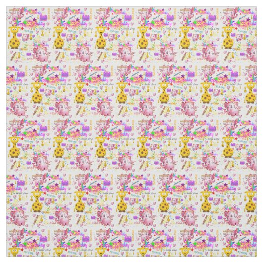 Wild One First Birthday Baby Fabric Stoff (Muster)