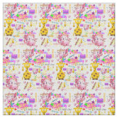 Wild One First Birthday Baby Fabric Stoff (Nahaufnahme)