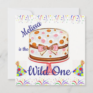 Wild One First Birthday Card Einladung