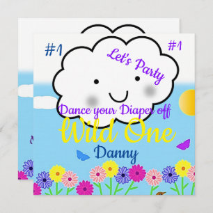 Wild One First Birthday Card Einladung