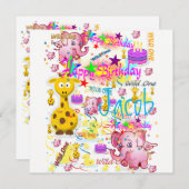 Wild One First Birthday Card Einladung (Vorne/Hinten)