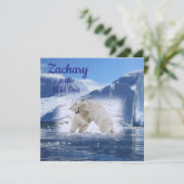 Wild One First Birthday Card Einladung (Stehend Vorderseite)