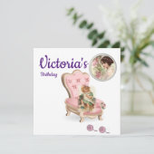 Wild One First Birthday Card Einladung (Stehend Vorderseite)