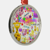 Wild One First Birthday Ornament Aus Metall (Rechts)