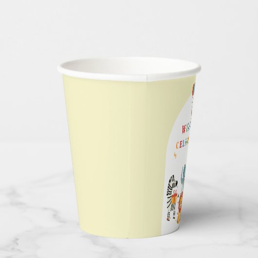 Wild One First Birthday Pappbecher (Rechts)