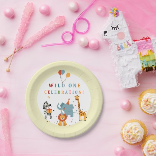 Wild One First Birthday Pappteller (Party)