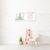 Wild One First Birthday Party Banner (Insitu)