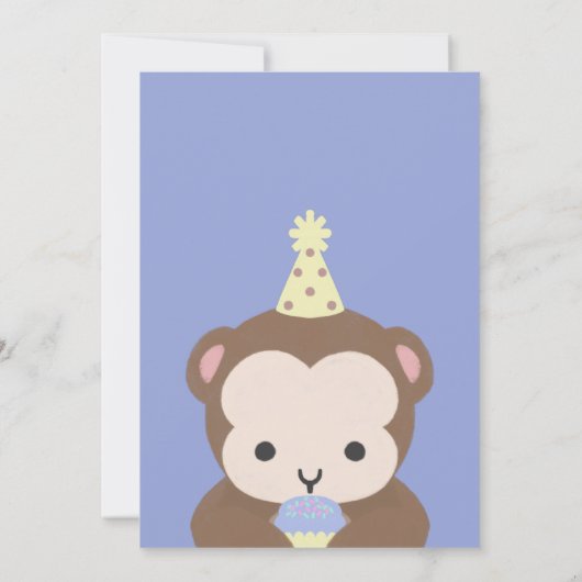 Wild One First Birthday Party Einfache Einladung (Rückseite)