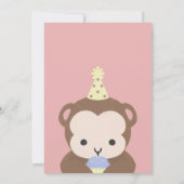 Wild One First Birthday Party Einfache Einladung (Rückseite)