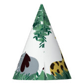 Wild One First Birthday Party Jungle Safari Partyhütchen (Rückseite)
