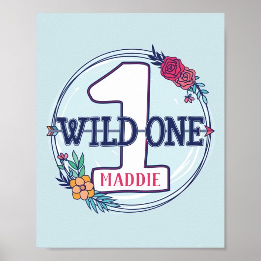 Wild One First Birthday Poster (Vorne)