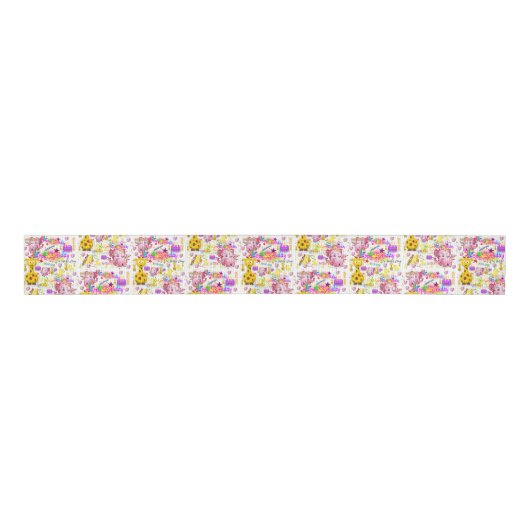 Wild One First Birthday Ribbon Ripsband (Vorderseite)