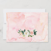 WILD ONE Floral Erster Geburtstag Einladung (Rückseite)