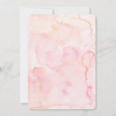 Wild One floral First Birthday Invitation Girl Einladung (Rückseite)