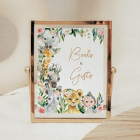 Wild One Floral Safari Kinderdusche Bücher und Ges