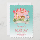 Wild One Florida Style 1. Geburtstag Einladung (Vorderseite)