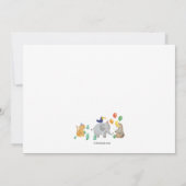 Wild One Foto Birthday Party Einladung (Rückseite)