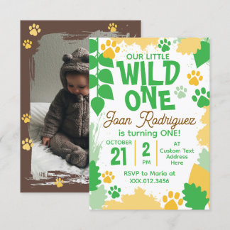Wild One Foto-Einladungen Flache Dankeskarten Dankeskarte