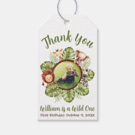 Wild One Foto Safari Jungle Verlasse zum ersten Ge Geschenkanhänger