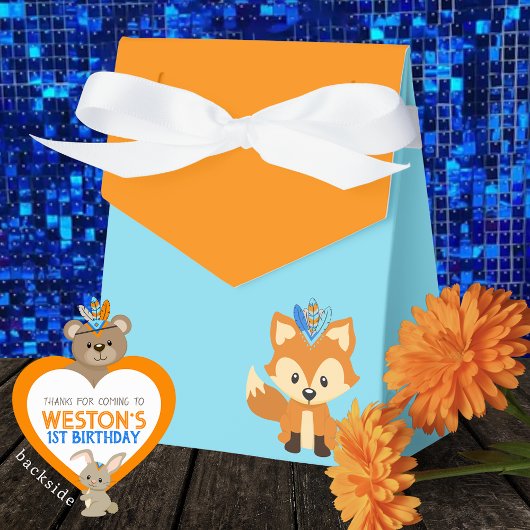 Wild One Fox Baby Blue & Orange Leckerei Fevor Box Geschenkschachtel