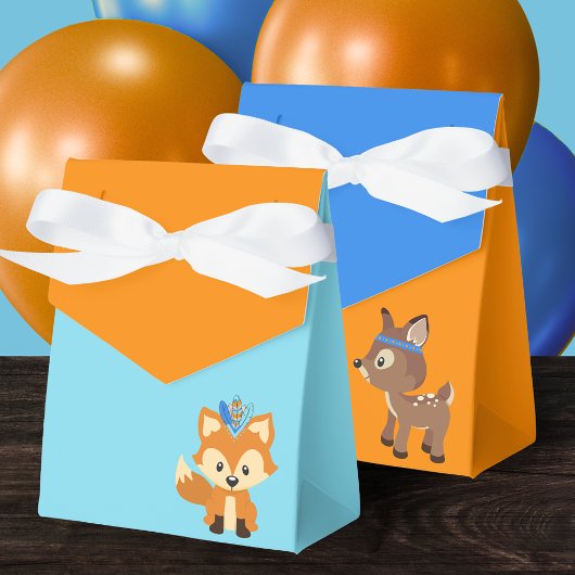 Wild One Fox Baby Blue & Orange Leckerei Fevor Box Geschenkschachtel