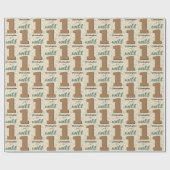 Wild-One-Geburtstag-Wrapping Paper Geschenkpapier (Flach)