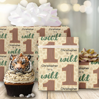 Wild-One-Geburtstag-Wrapping Paper Geschenkpapier
