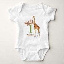 Wild One Giraffe Erstes Geburtstagsgeschlecht neut