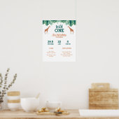 Wild ONE giraffe Meilenstein Poster (Küche)