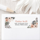 Wild One Girl Leopard Print Birthday Address Label (Insitu)