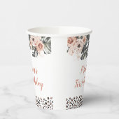 Wild One Girl Leopard Print Birthday Paper Cup Pappbecher (Links)